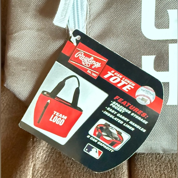 RAWLINGS San Diego Padres 6-Can Cooler Lunch Bag Tote NWT - Picture 2 of 4